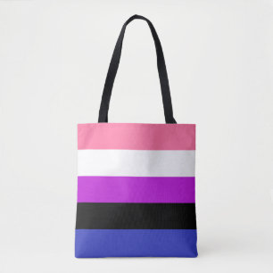 Genderfluid Flag LGBT Tote Bag