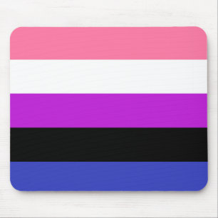 Genderfluid Flag Mouse Mat