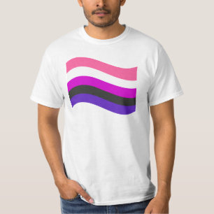 GENDERFLUID FLAG WAVING T-Shirt