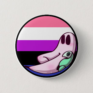 Genderfluid Freshno  Night Crawler Pride Pin
