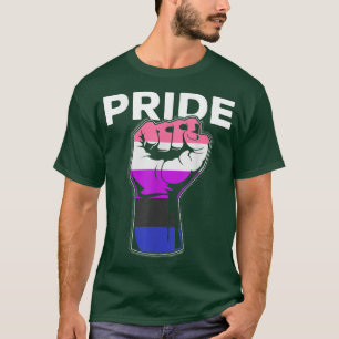 Genderfluid Gay Pride Month LGBTQ Pride Fist LGBT  T-Shirt