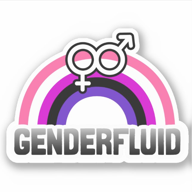Genderfluid Gender Symbol (Front)