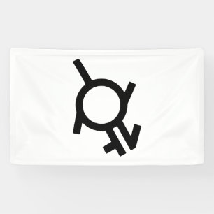 Genderfluid Intergender and Neutrois Gender Symbol Banner