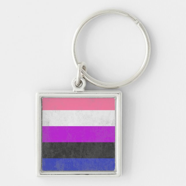Genderfluid Key Ring (Front)