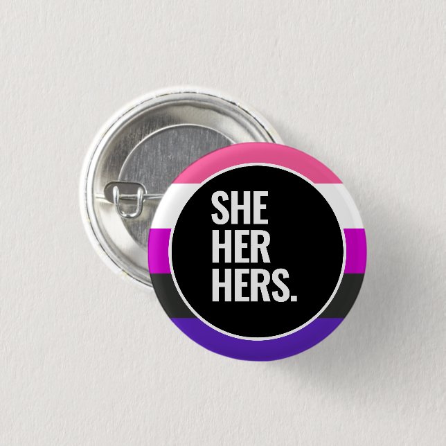 Genderfluid Pride 3 Cm Round Badge (Front & Back)