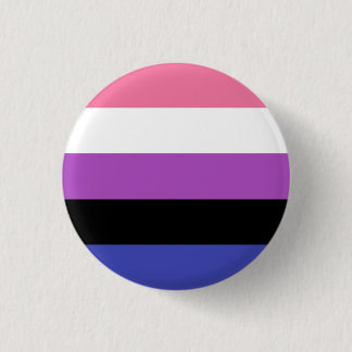 Genderfluid pride 3 cm round badge