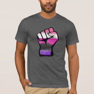 Genderfluid Pride Fist T-Shirt