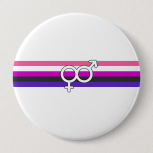 Genderfluid Pride Flag 10 Cm Round Badge