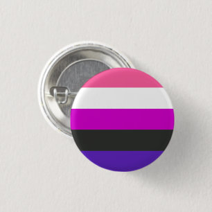 Genderfluid Pride Flag 3 Cm Round Badge