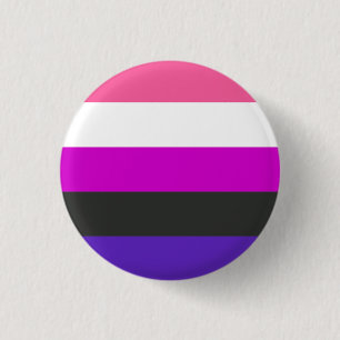 Genderfluid Pride Flag 3 Cm Round Badge