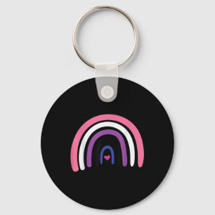 Genderfluid Pride Flag Boho Rainbow _1 Key Ring