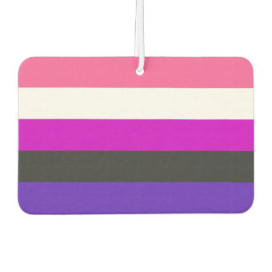 Genderfluid Pride Flag Car Air Freshener