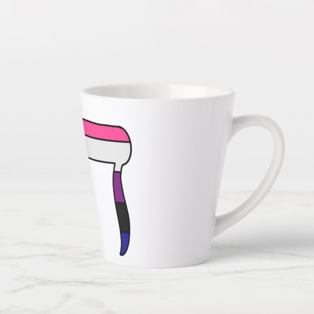Genderfluid Pride Flag Chai  Latte Mug (Right)