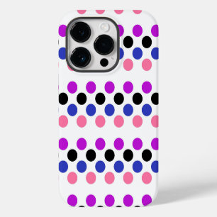 Genderfluid Pride Flag Colours Polkadots Case-Mate iPhone 14 Pro Case