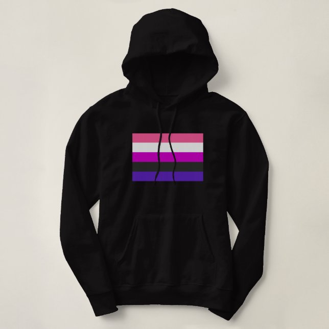 Genderfluid Pride Flag Hoodie (Design Front)