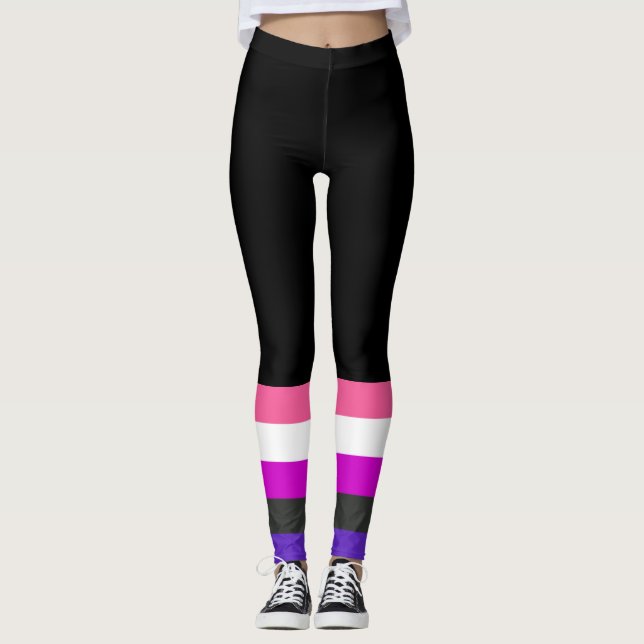 Genderfluid Pride Flag Leggings (Front)