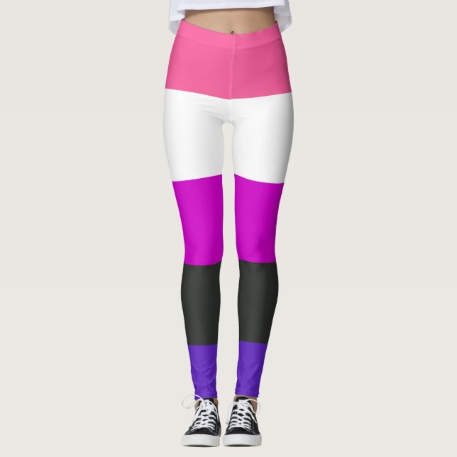 Genderfluid Pride Flag Leggings (Front)