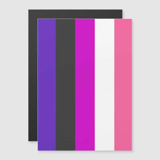 Genderfluid Pride Flag Magnetic Invitation (Front/Back)