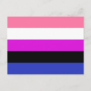 Genderfluid Pride Flag Postcard