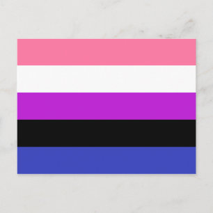Genderfluid Pride Flag Postcard