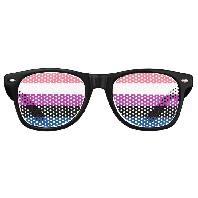 Genderfluid Pride Flag Sunglasses (Front)