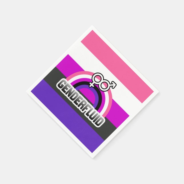 GENDERFLUID RAINBOW NAPKIN (Corner)