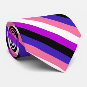 Genderfluidity Pride flag Tie