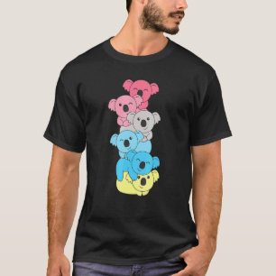 Genderflux Flag Pile Pride Lgbtq Koalas Genderflux T-Shirt