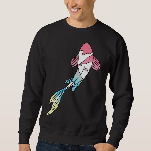 Genderflux Koi Fish Sweatshirt (Front)