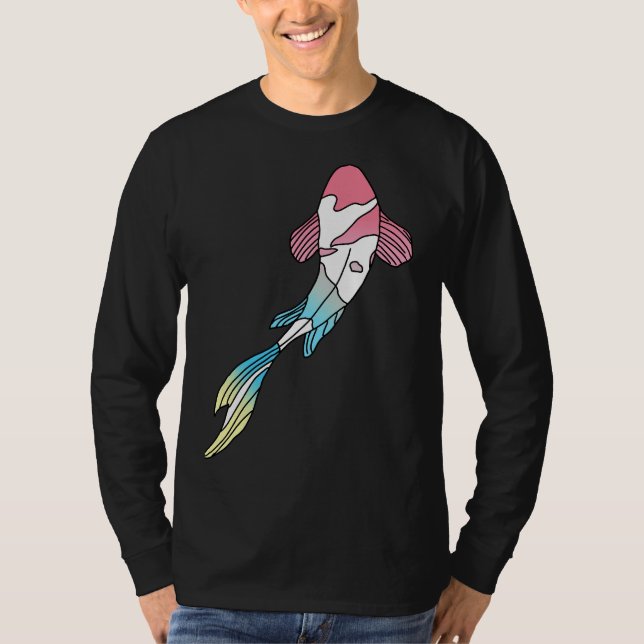 Genderflux Koi Fish T-Shirt (Front)