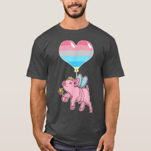 Genderflux Pig Fairy - Nonbinary Gender T-Shirt