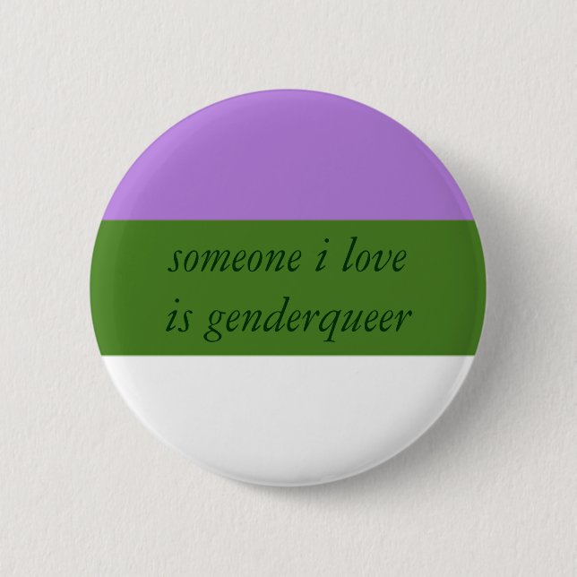 Genderqueer Ally Button (Front)
