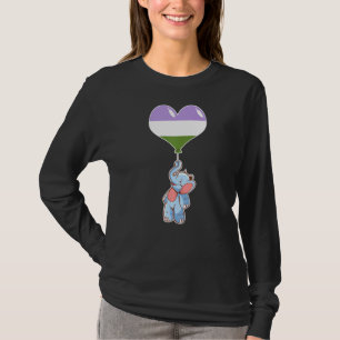 Genderqueer Elephant Nonbinary Gender T-Shirt