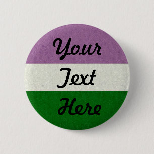 Genderqueer Flag 6 Cm Round Badge