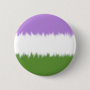 Genderqueer Flag Button