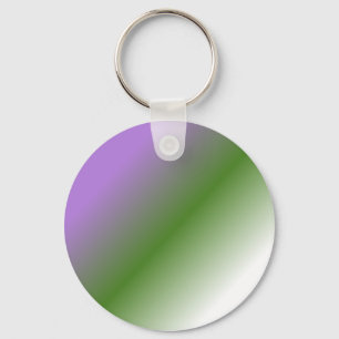 Genderqueer flag keychain - gradient