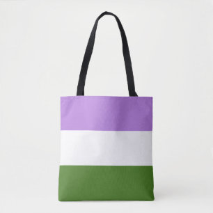 Genderqueer Flag LGBT Tote Bag