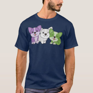 Genderqueer Flag Pride Lgbtq Dogs Genderqueer Corg T-Shirt