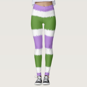 Genderqueer Flag Wide Stripe Leggings