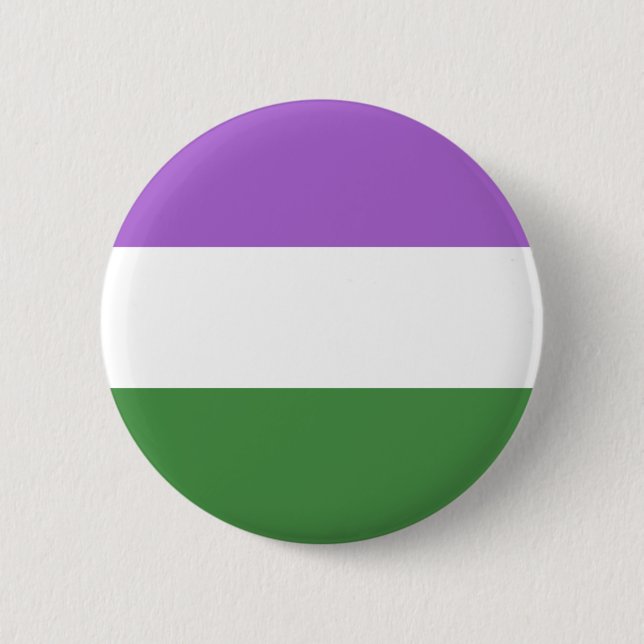 Genderqueer Gender Queer Trans Nonbinary 6 Cm Round Badge (Front)