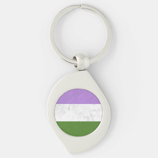 Genderqueer Key Ring (Front)