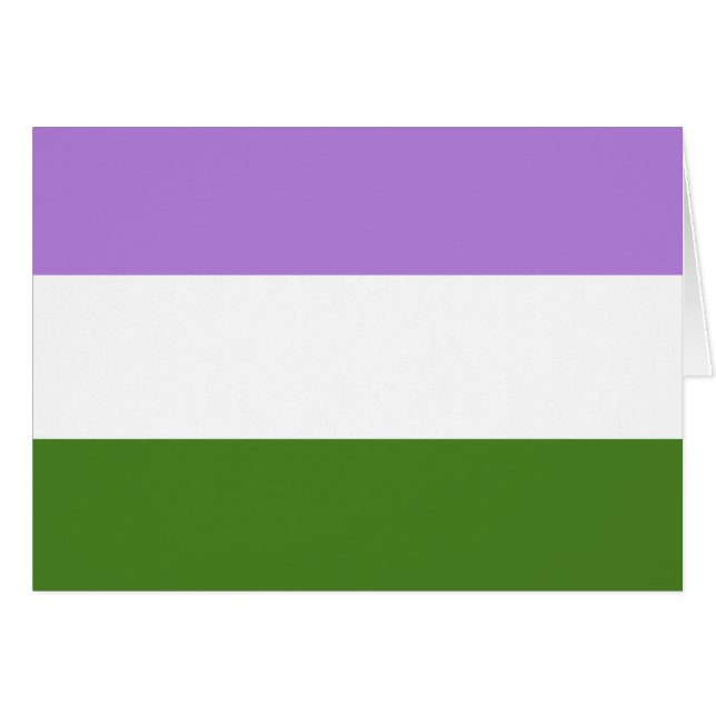 Genderqueer Pride Flag (Front Horizontal)