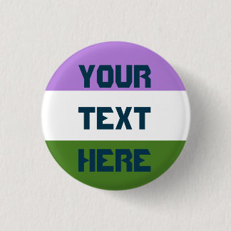 Genderqueer pride flag 3 cm round badge