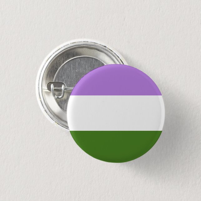 Genderqueer Pride Flag 3 Cm Round Badge (Front & Back)