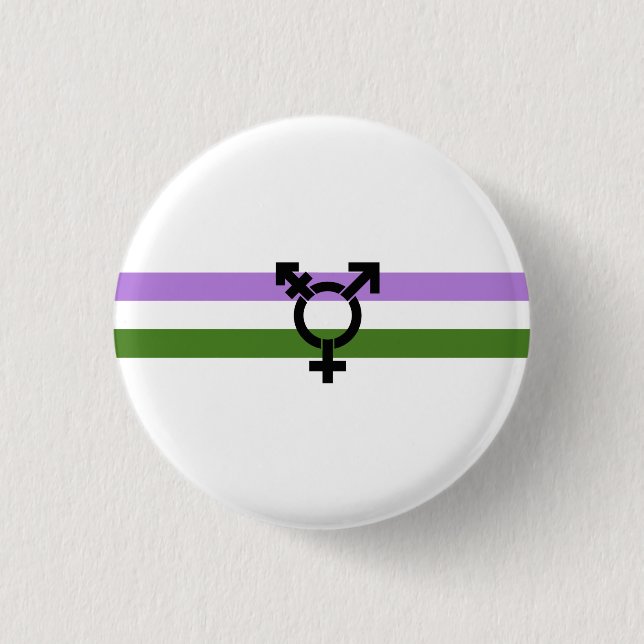 Genderqueer Pride Flag 3 Cm Round Badge (Front)