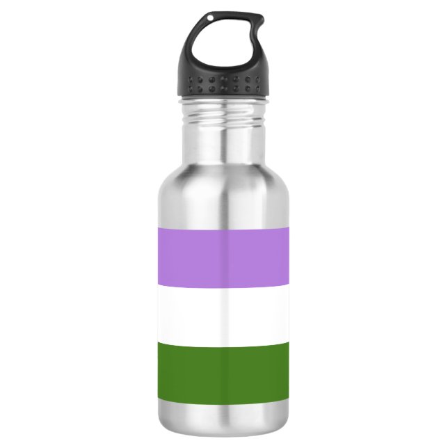 Genderqueer Pride Flag 532 Ml Water Bottle (Front)