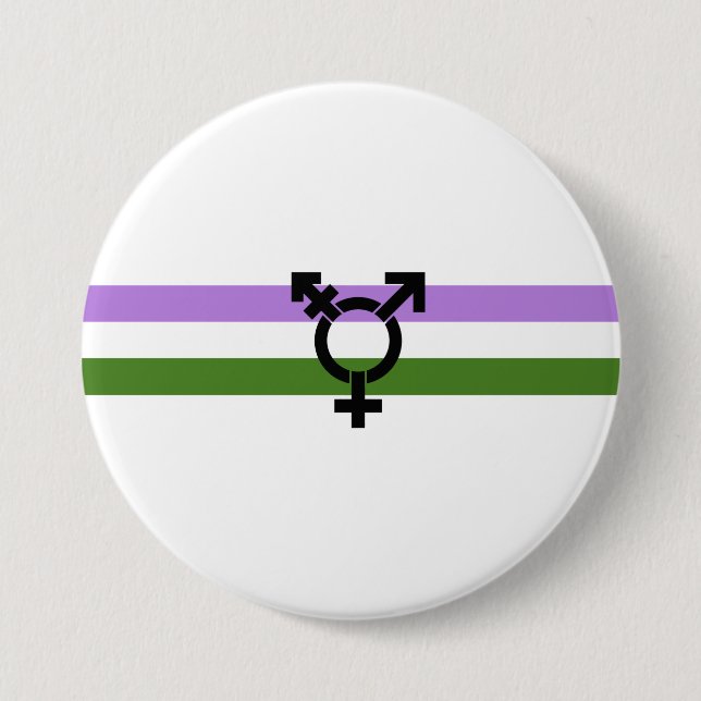 Genderqueer Pride Flag 7.5 Cm Round Badge (Front)