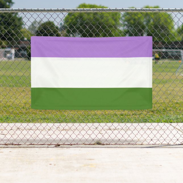 Genderqueer Pride Flag Banner (Insitu)