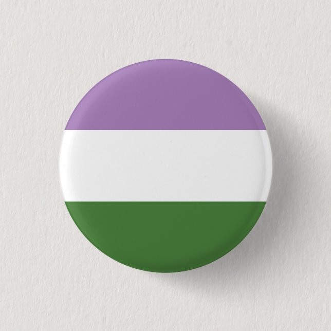 GenderQueer Pride Flag Button (Front)