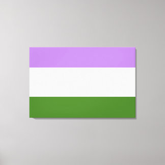 Genderqueer Pride Flag Canvas Print